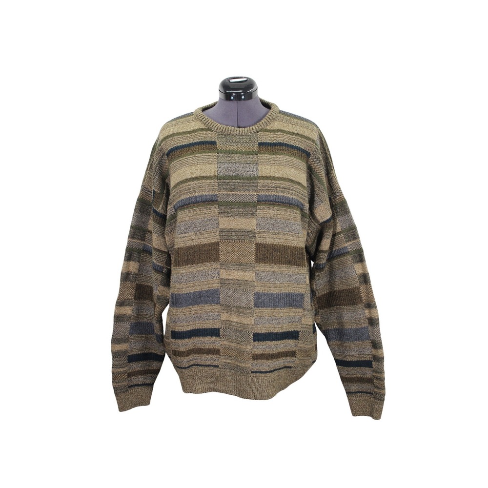 Zylos George Machado‎ Coogi Style Sweater Men's Size Large Vintage Crew Neck